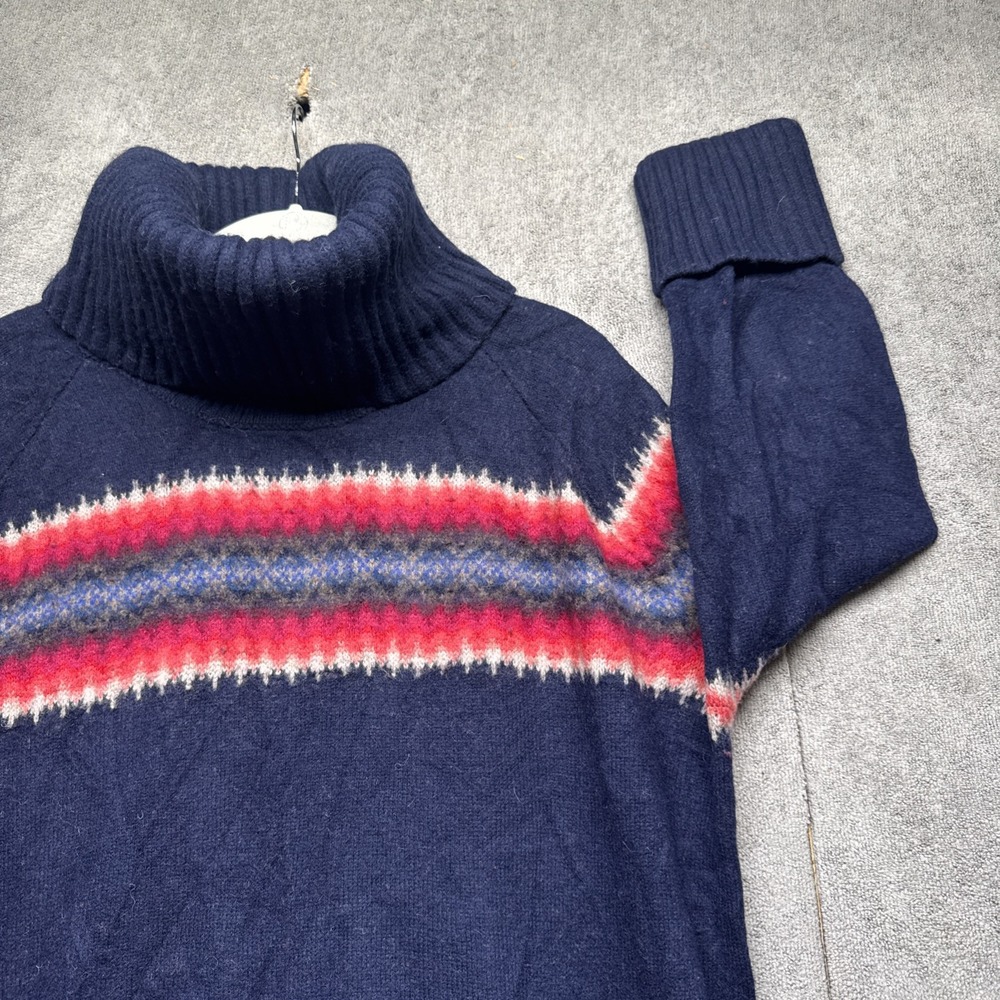 Gap Women's Wool Turtleneck Sweater Chunky Knit Apres Ski Winter Style Large‎